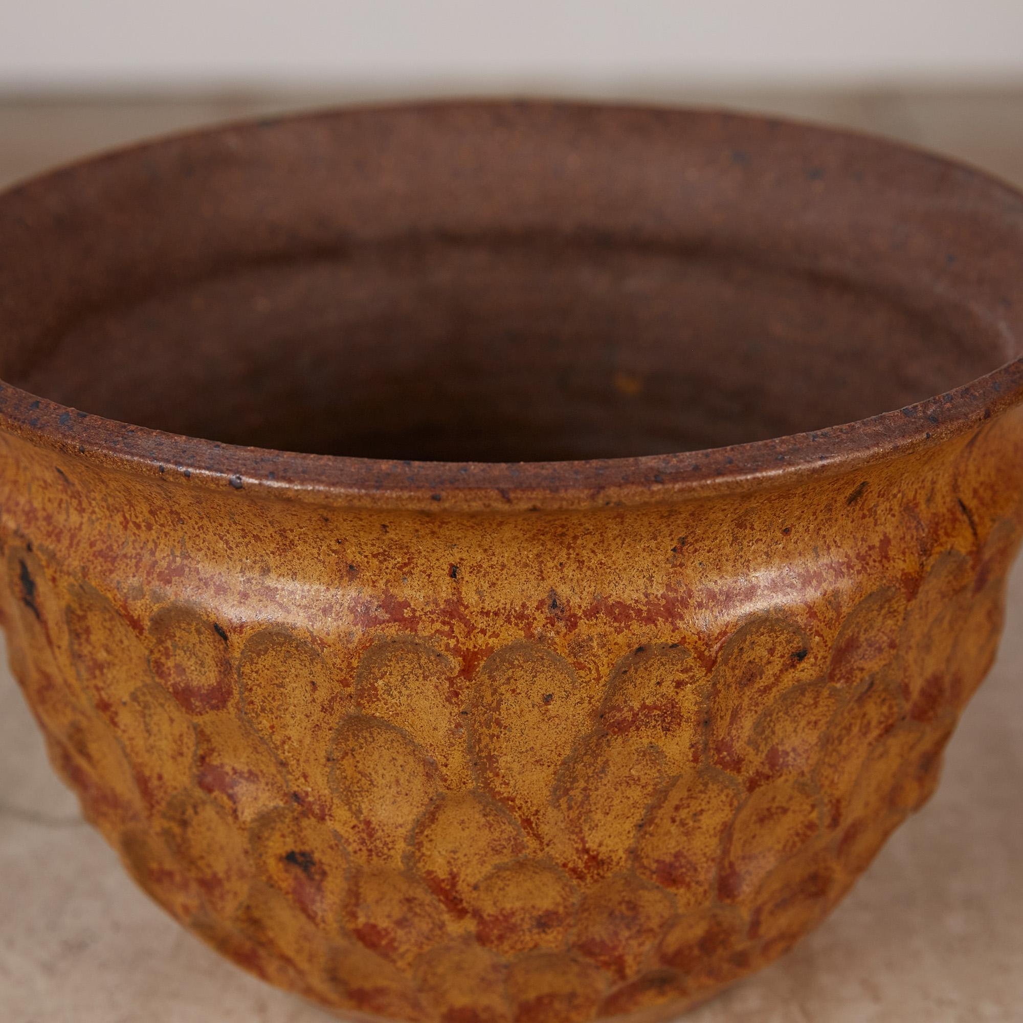 Pottery David Cressey & Robert Maxwell for Earthgender Thumbprint Bowl Planter