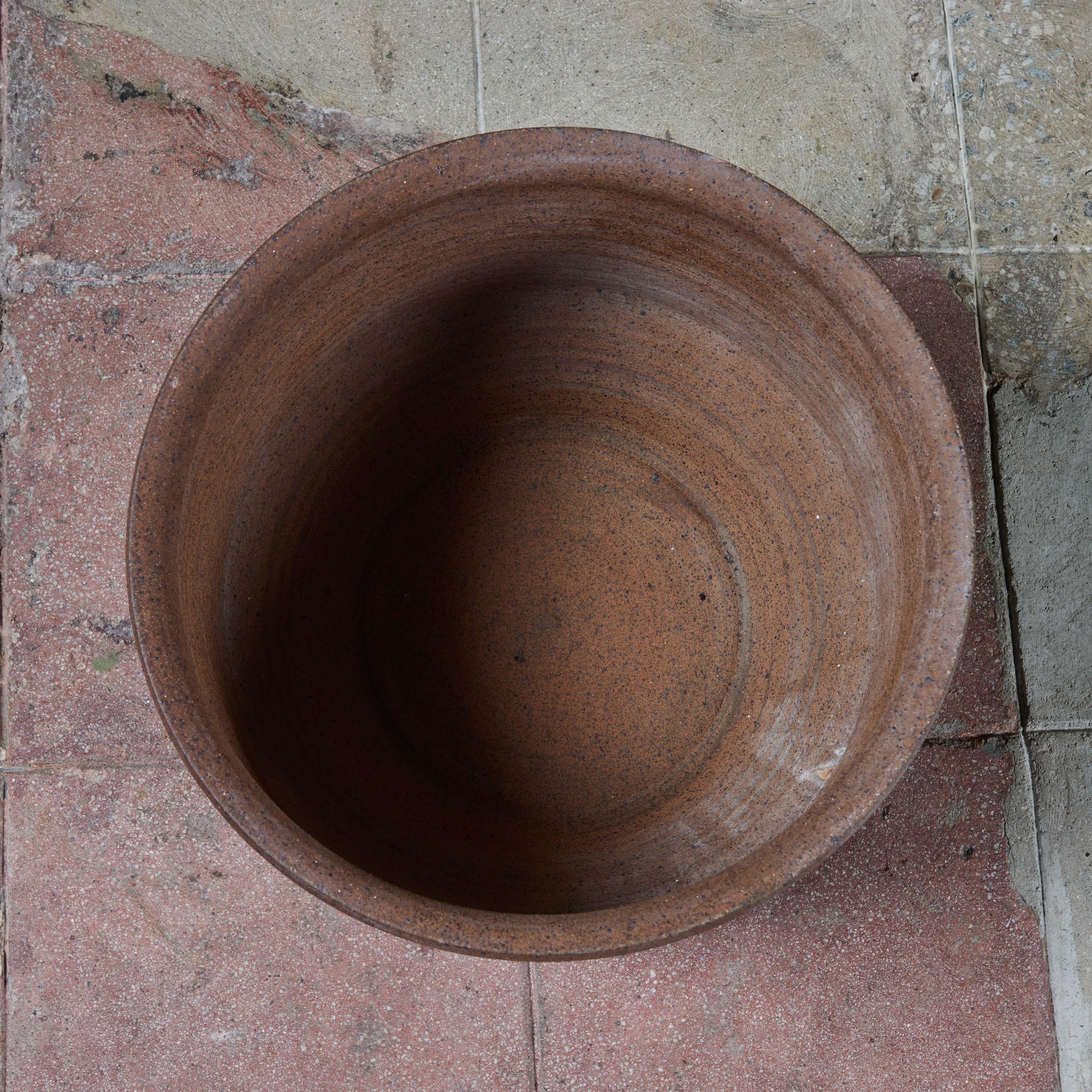 20th Century David Cressey & Robert Maxwell Stoneware “Sunburst” Bowl Planter for Earthgender For Sale