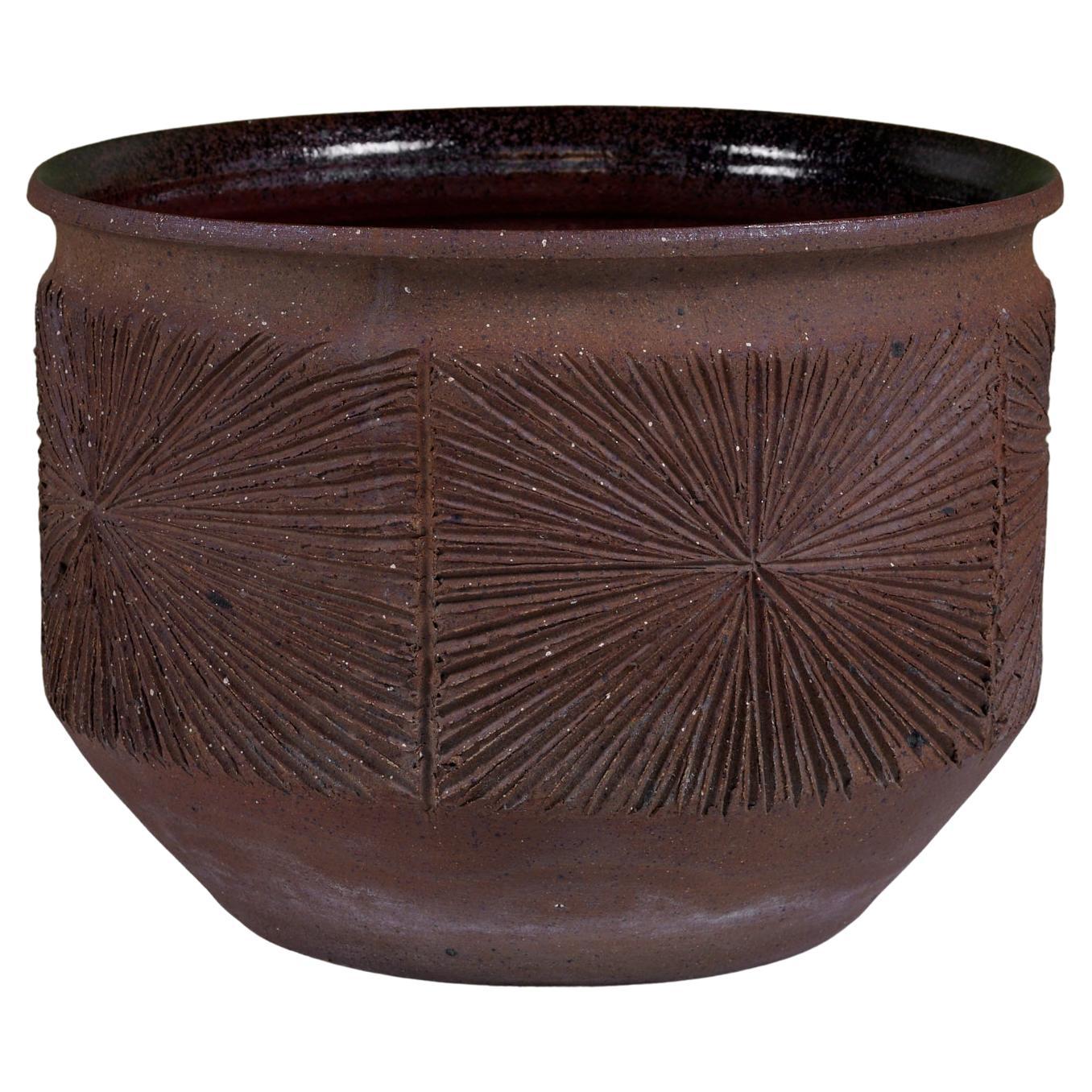 Jardinière Sunburst Bowl de David Cressey & Robert Maxwell pour Earthgender en vente
