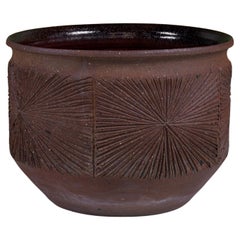Vintage David Cressey & Robert Maxwell Stoneware “Sunburst” Bowl Planter for Earthgender