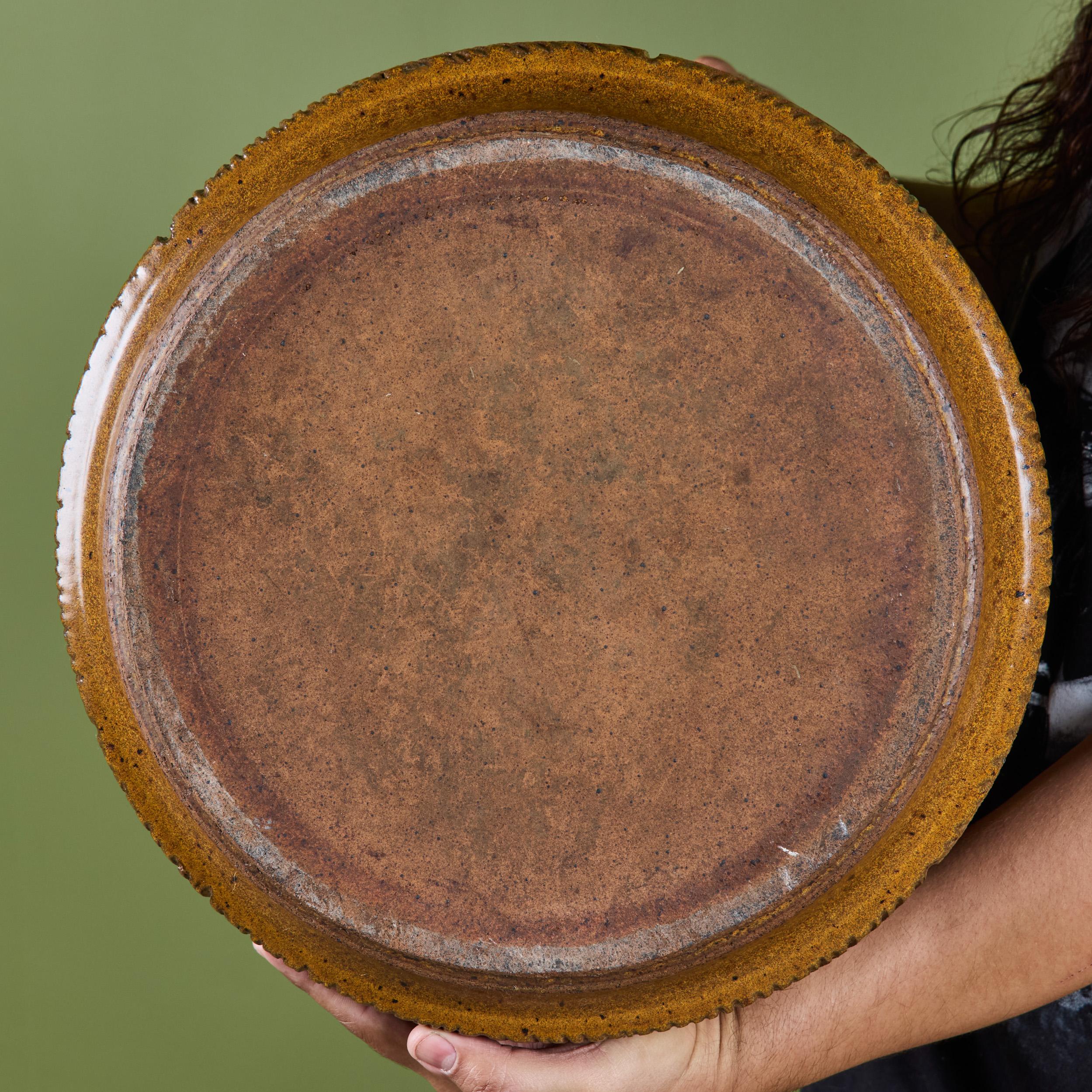 David Cressey & Robert Maxwell “Sunburst” Ochre Planter for Earthgender en vente 6