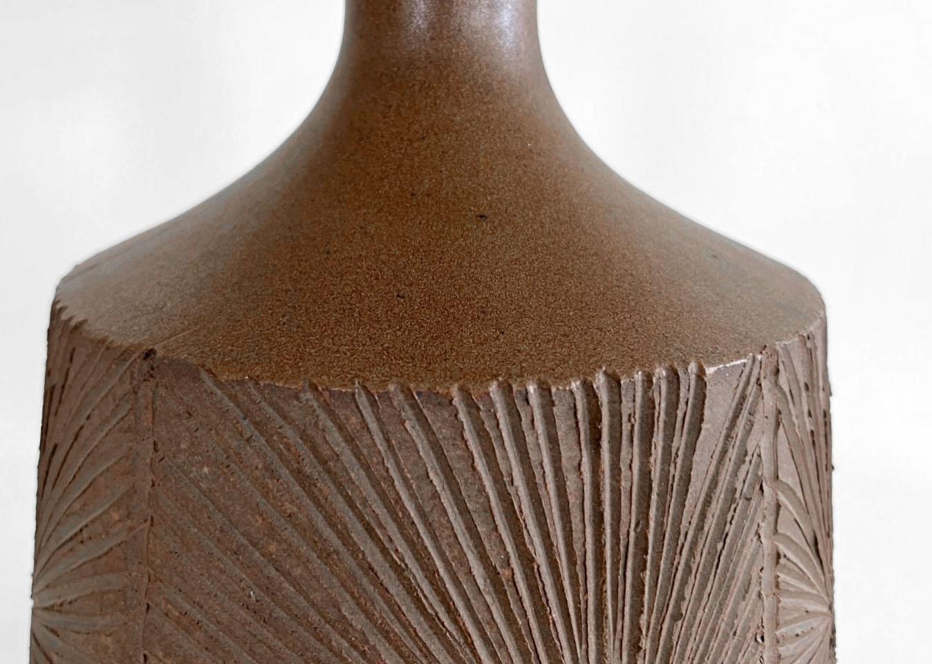 Ceramic David Cressey & Robert Maxwell, Table Lamp, Sunburst, 1970s For Sale