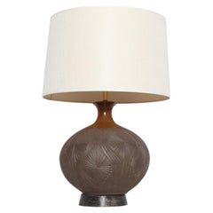 David Cressey & Robert Maxwell Teardrop Sunburst Ceramic Table Lamp 1970s