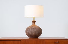 David Cressey & Robert Maxwell "Teardrop Sunburst" Ceramic Table Lamp for Earthg