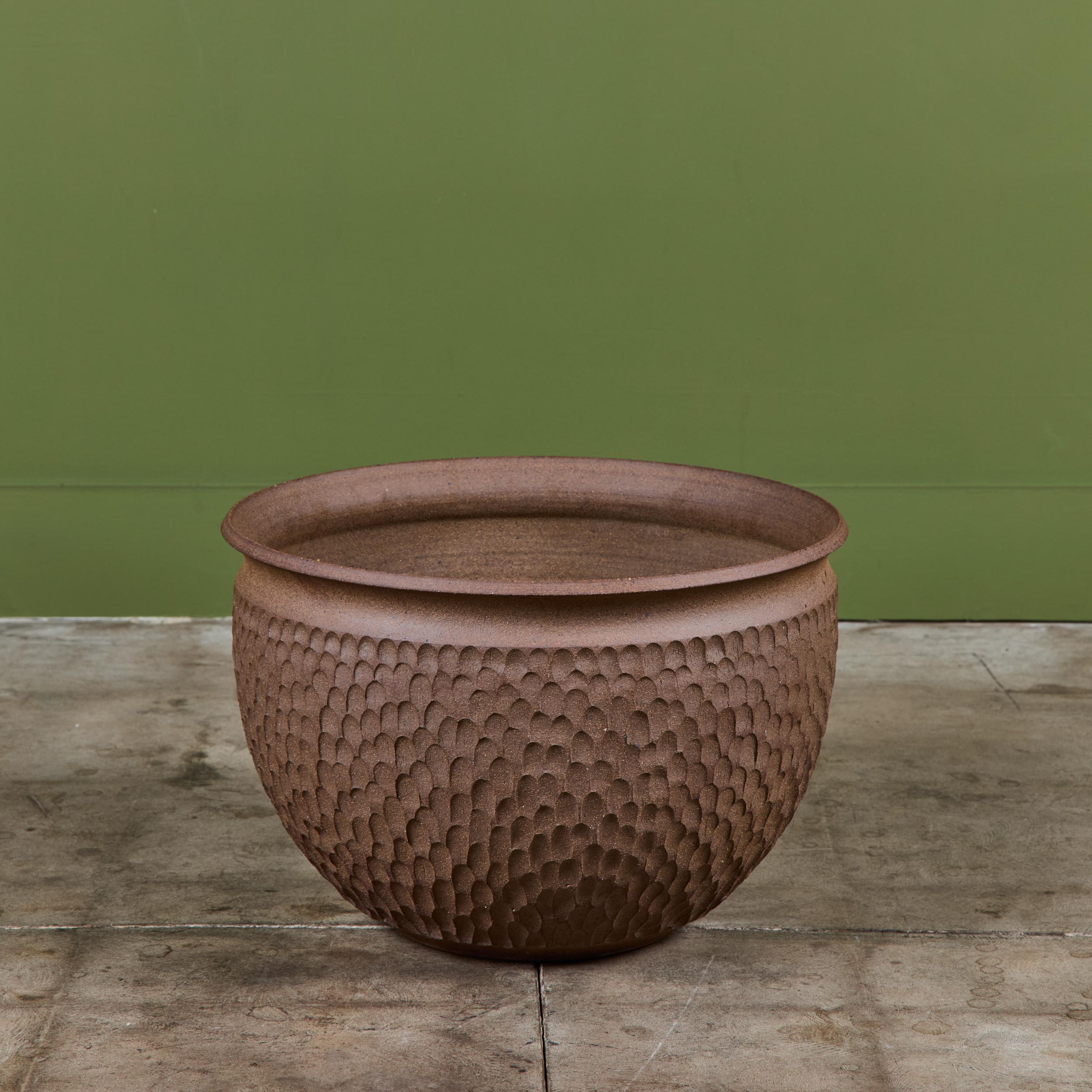 David Cressey & Robert Maxwell “Thumbprint” Bowl Planter for Earthgender (Moderne der Mitte des Jahrhunderts) im Angebot