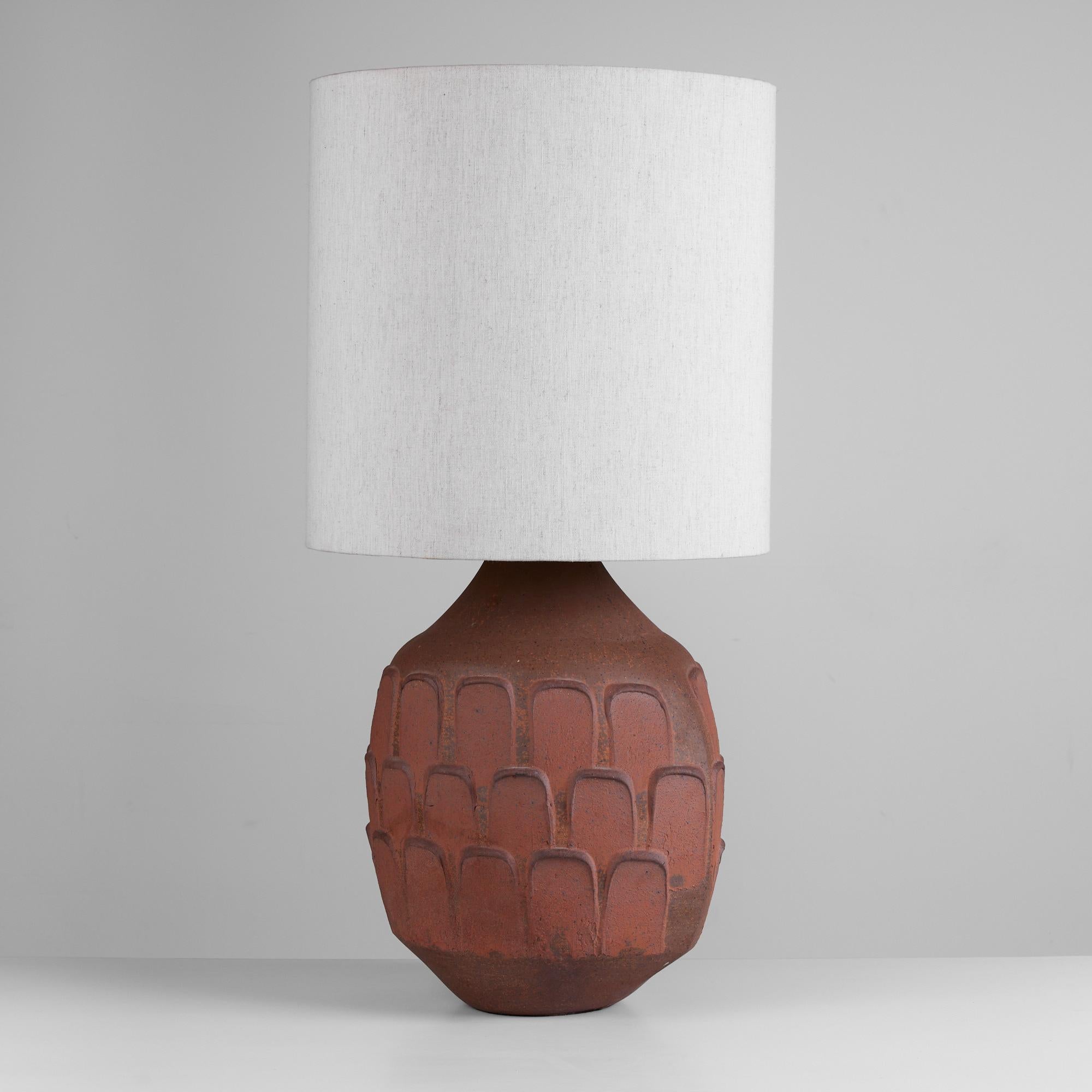 Mid-Century Modern David Cressey Stoneware Leaf Lamp