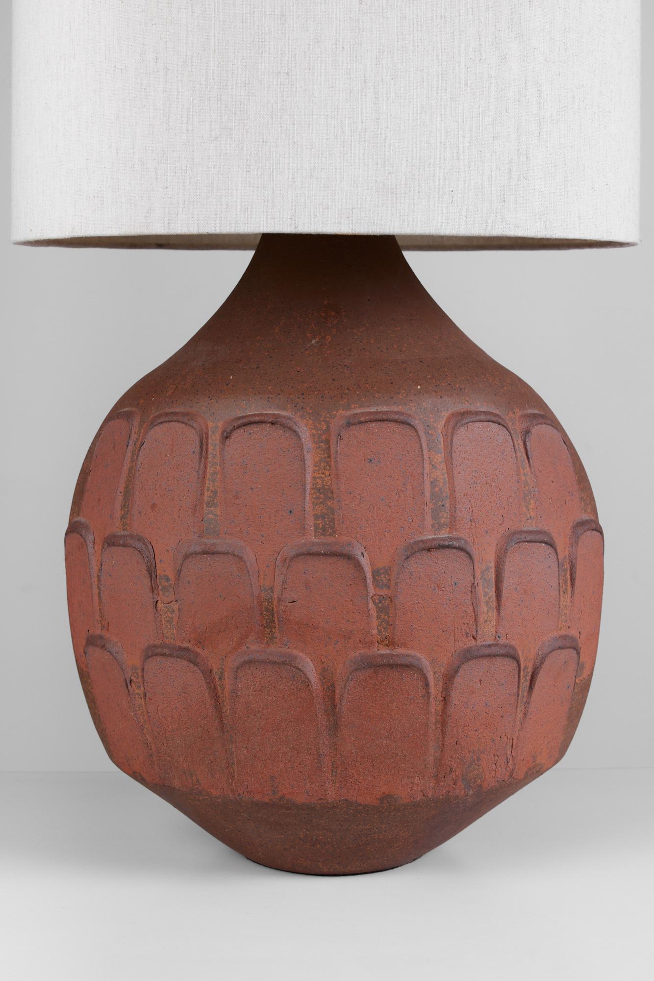 David Cressey Stoneware Leaf Lamp 1