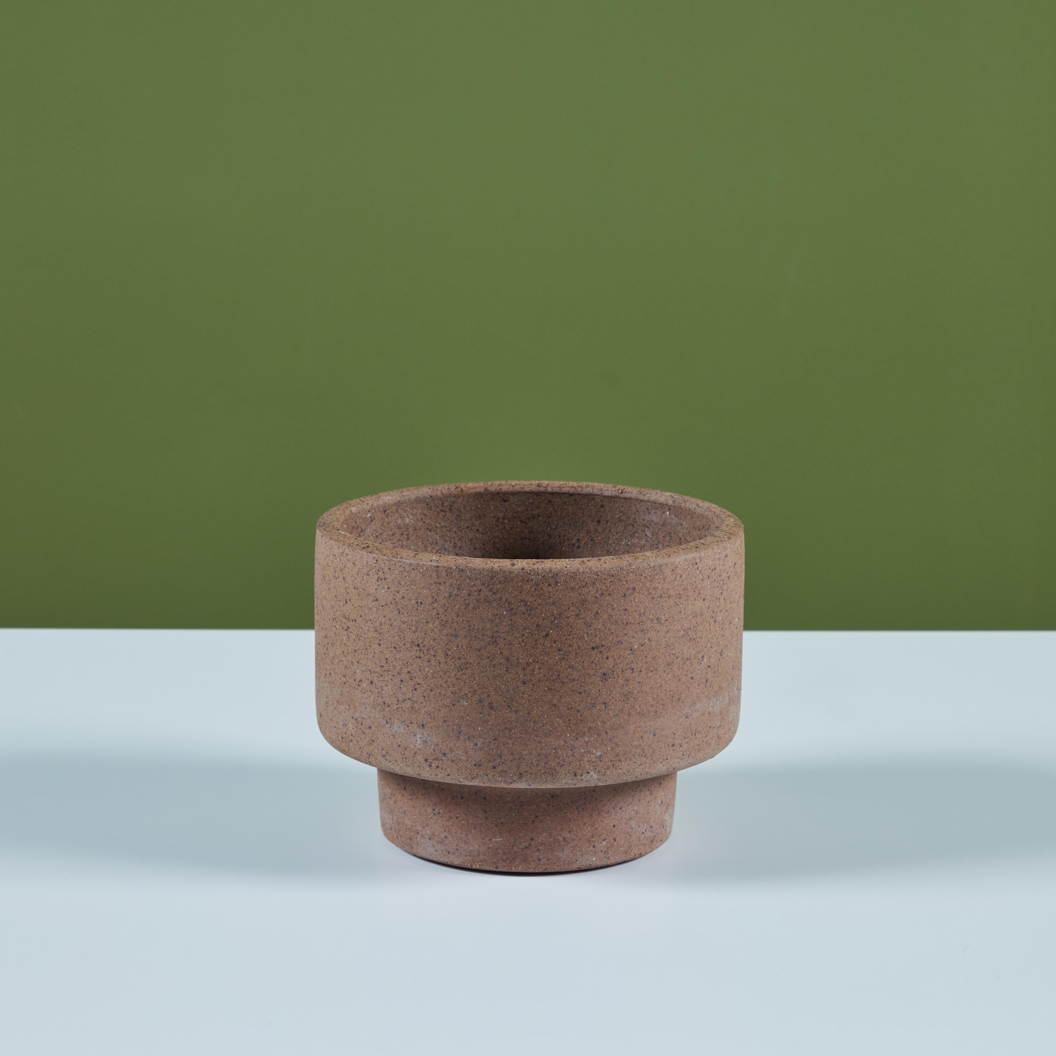 Hand-Crafted David Cressey Stoneware Pro/Artisan Table Planter for Architectural Pottery For Sale