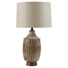 David Cressey Textured Stoneware Lamp for Architectural Pottery