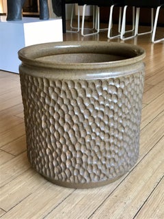 David Cressey 'Thumbprint' Stoneware Planter
