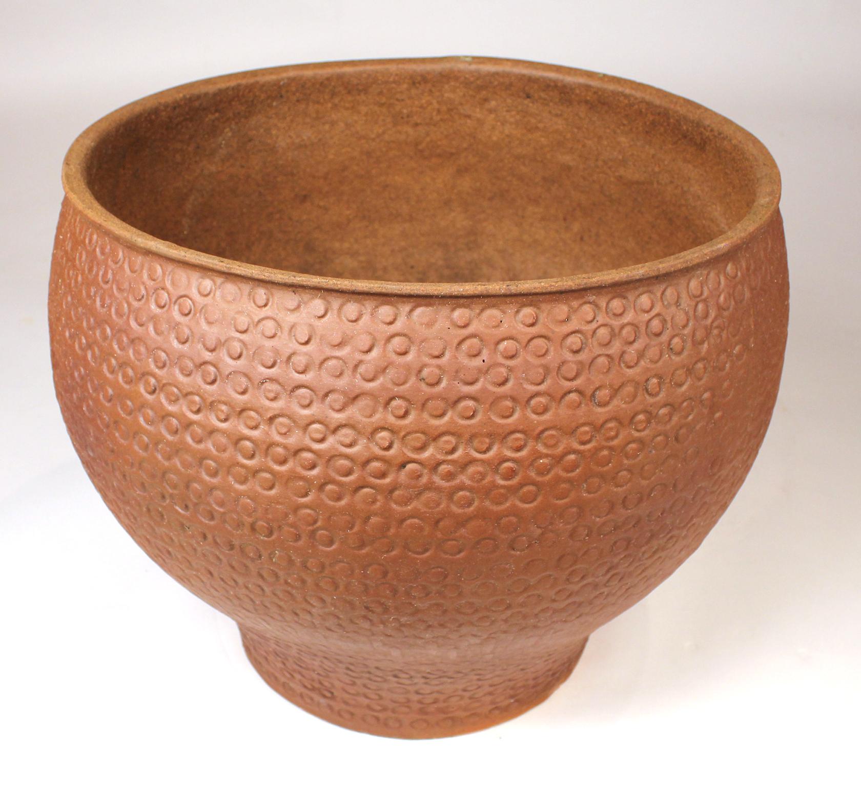 Mid-Century Modern David Cressey Unglazed 'Cheerio' Ceramic Planter for Architectural Pottery