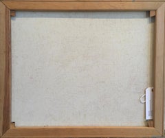 Abstract Horses and Cow by David Crown, Oil on Canvas Painting, 1985