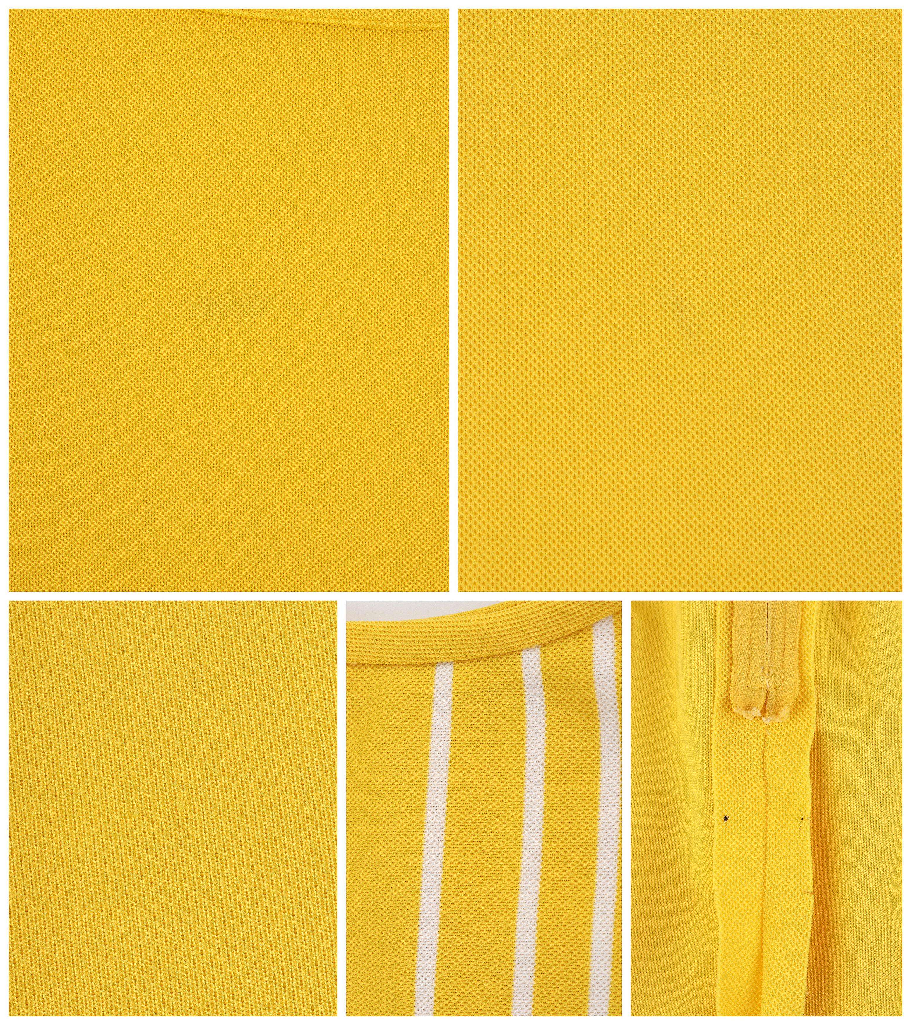 DAVID CRYSTAL LACOSTE c.1960's Yellow White Striped Knee Length Polo Sport Dress For Sale 3