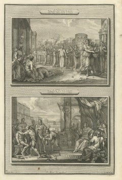 David Dances Before the Ark and Hanun Shames David's Envoys, Mortier, circa 1700