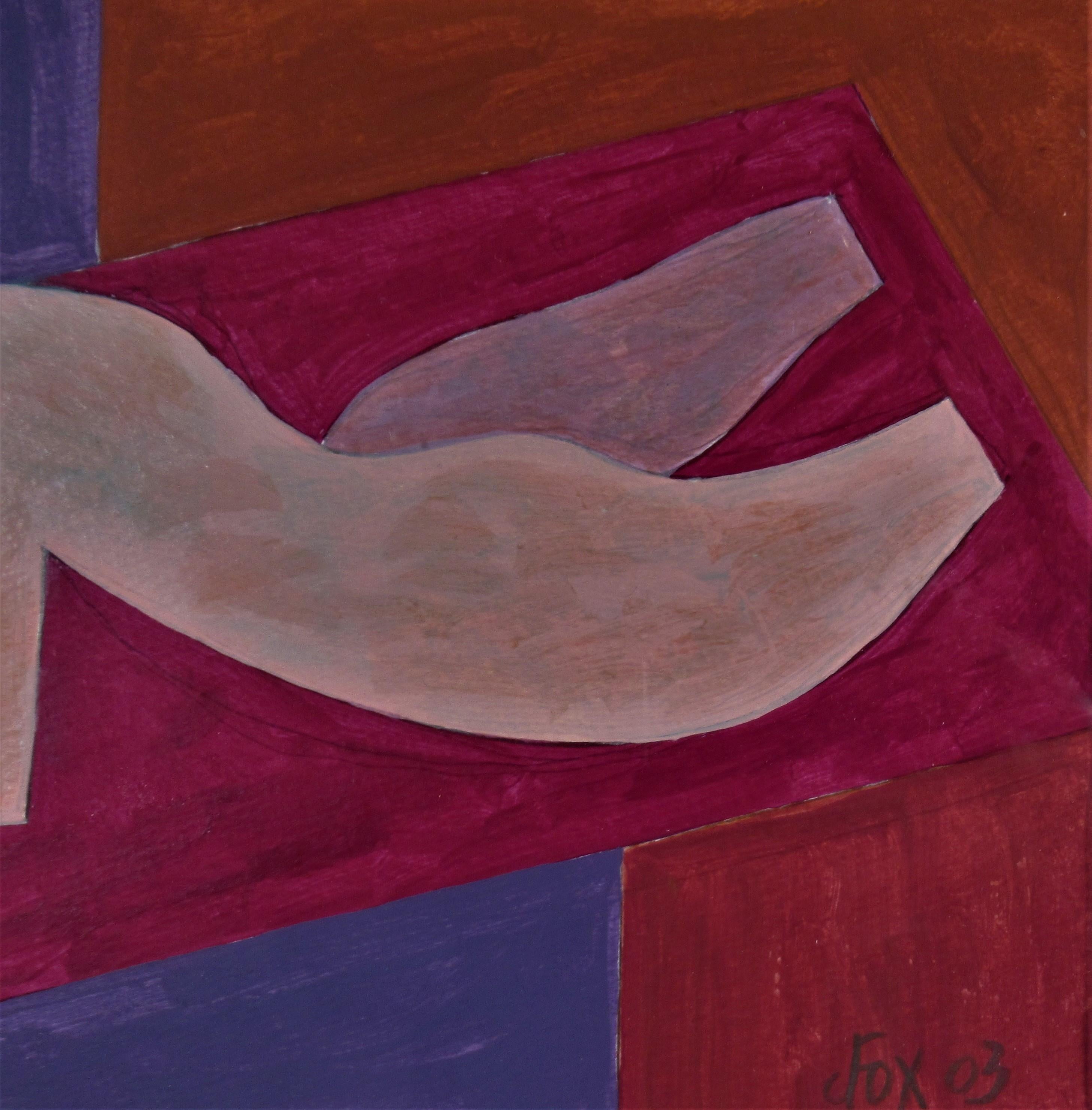 Figura geometrica #21 - Abstract Painting Nero di Dave Fox