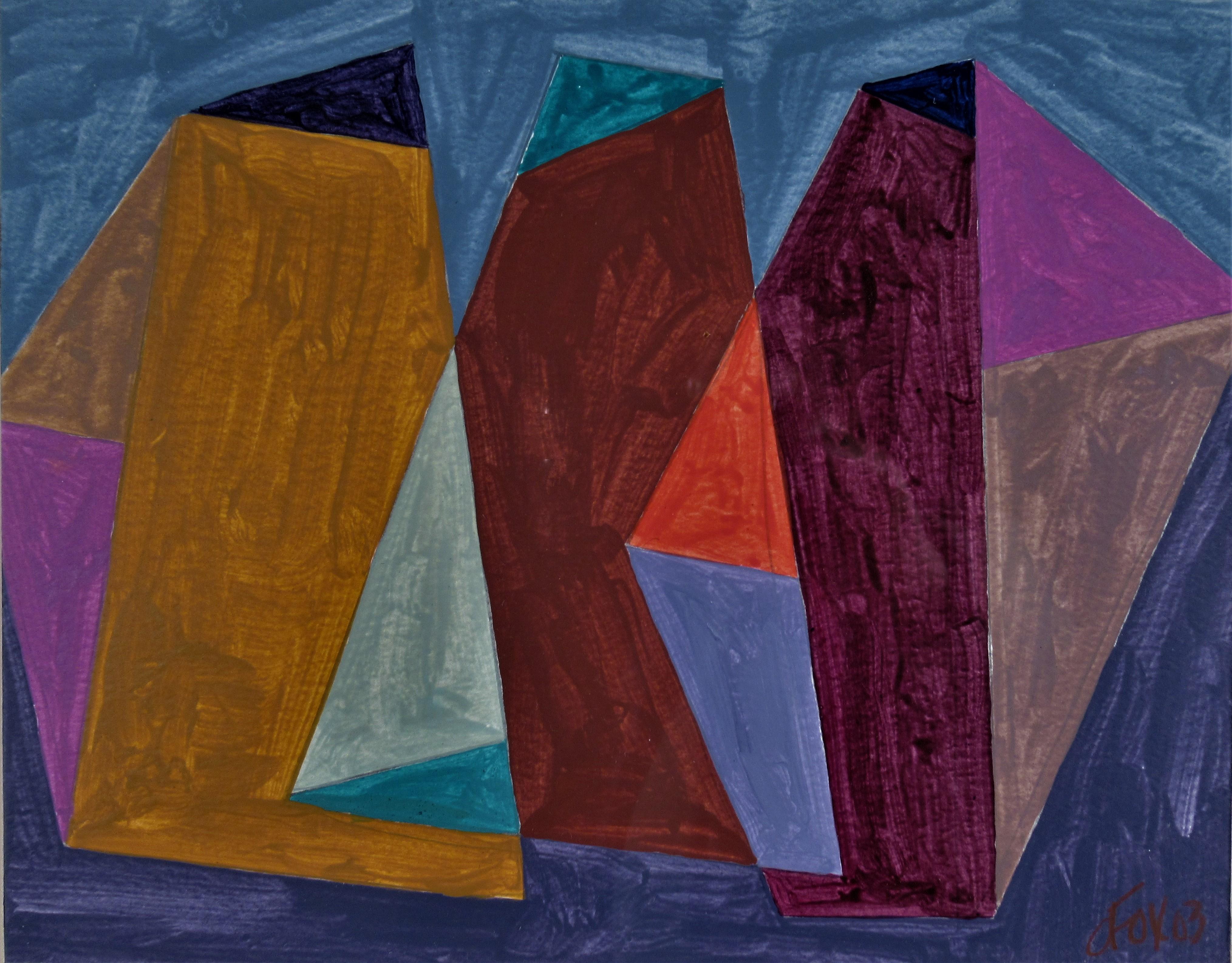 Geometric Figure #22 - Painting by Dave Fox
