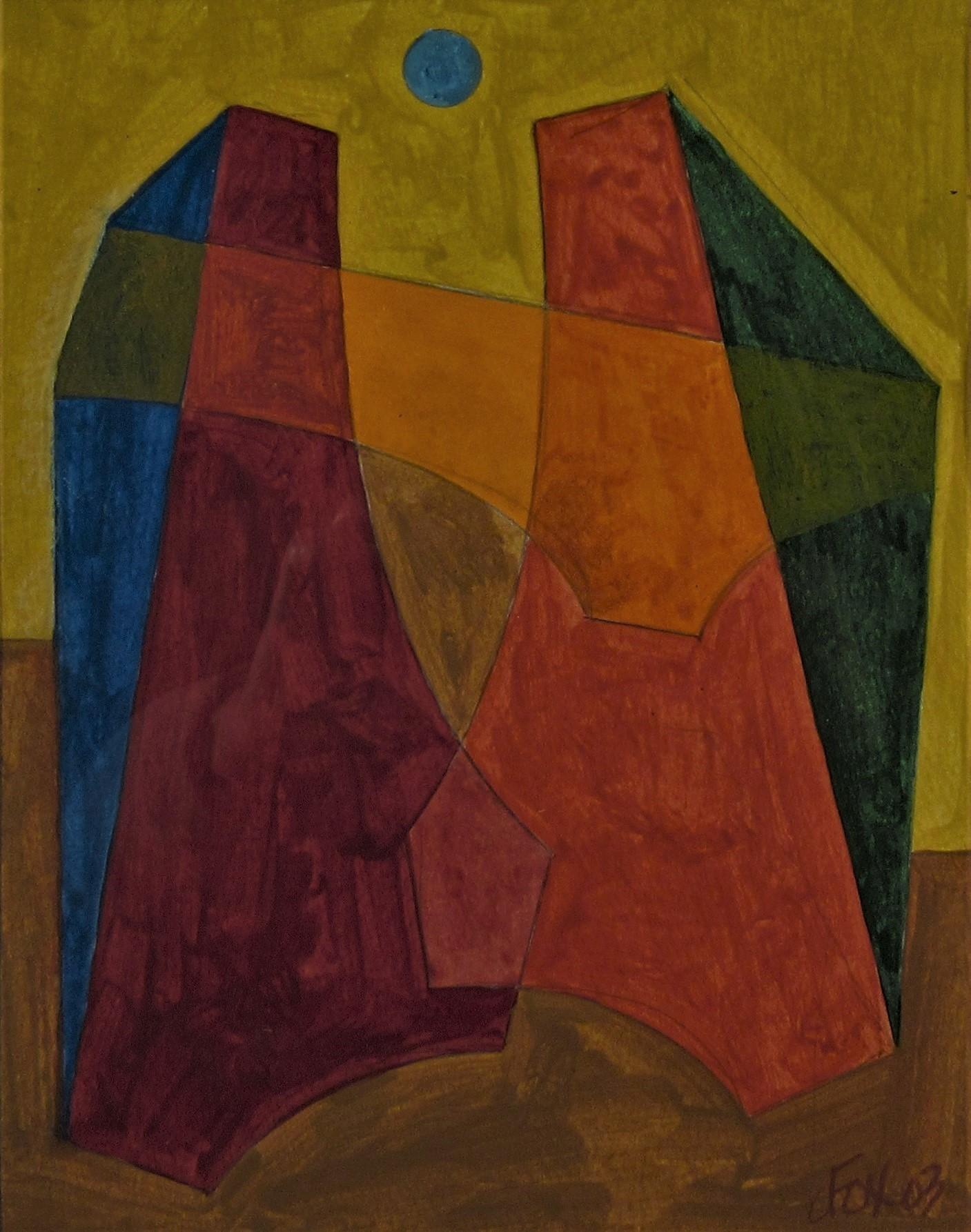 Geometric Figure #23 - Painting by Dave Fox