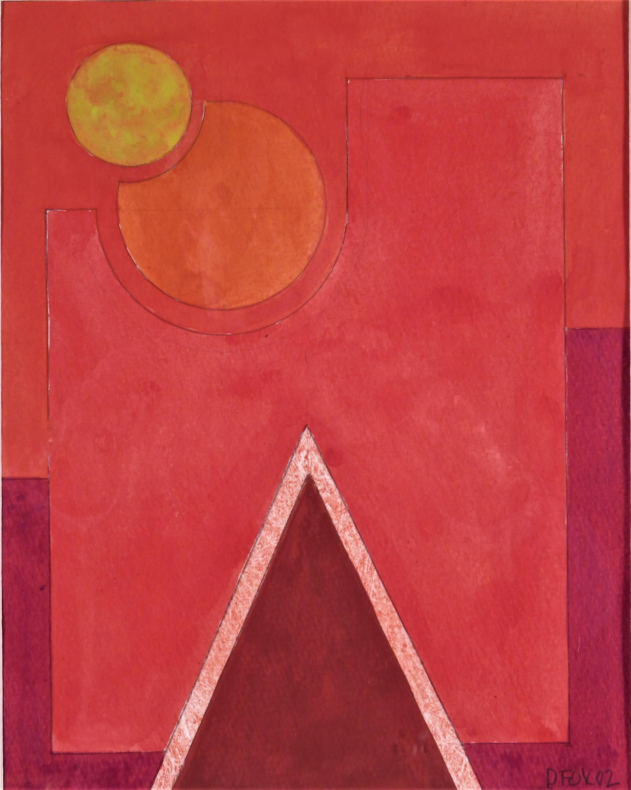 Geometric Figure #4 - Painting by Dave Fox