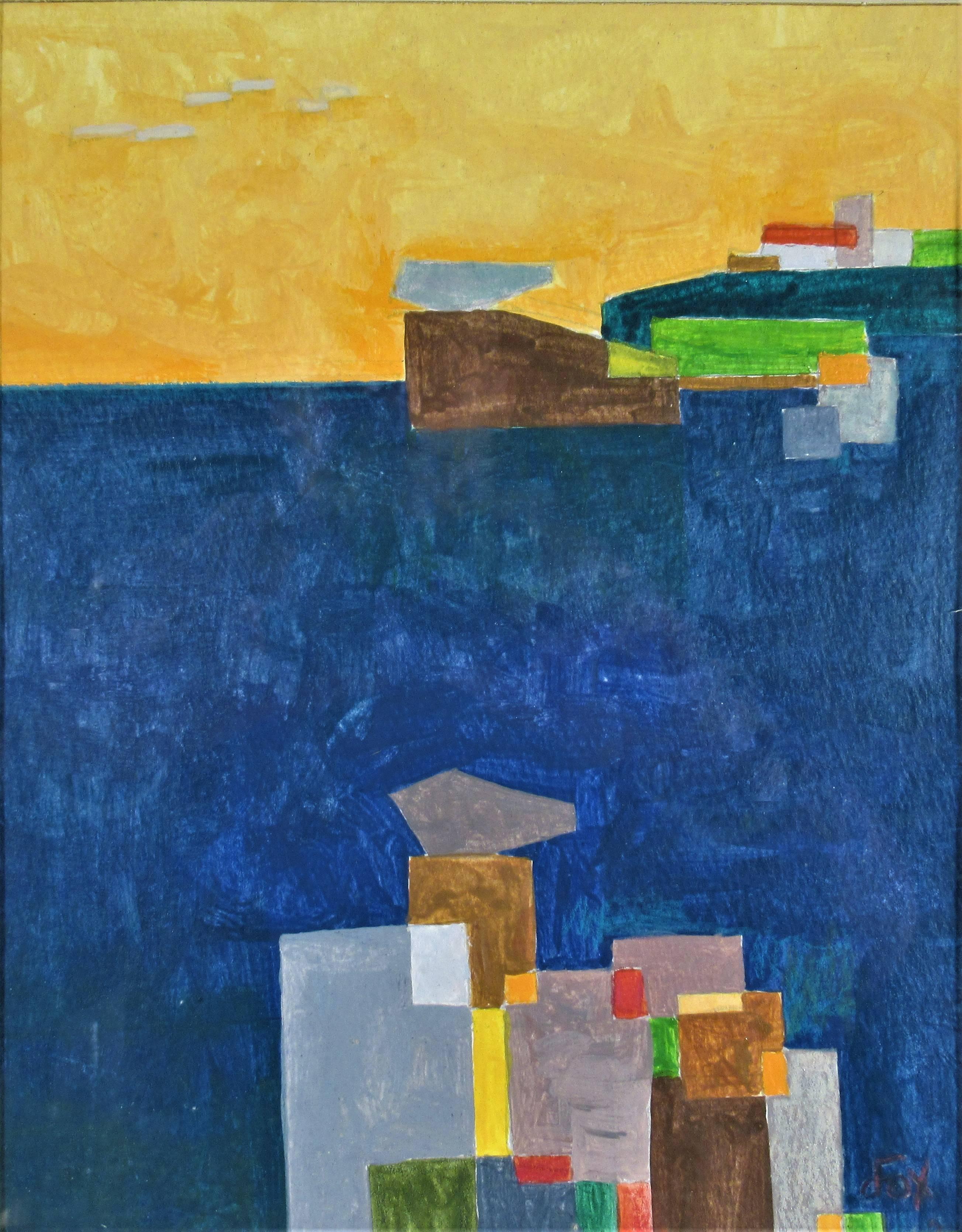 Seascape, Geometric Figure #2 - Painting by Dave Fox