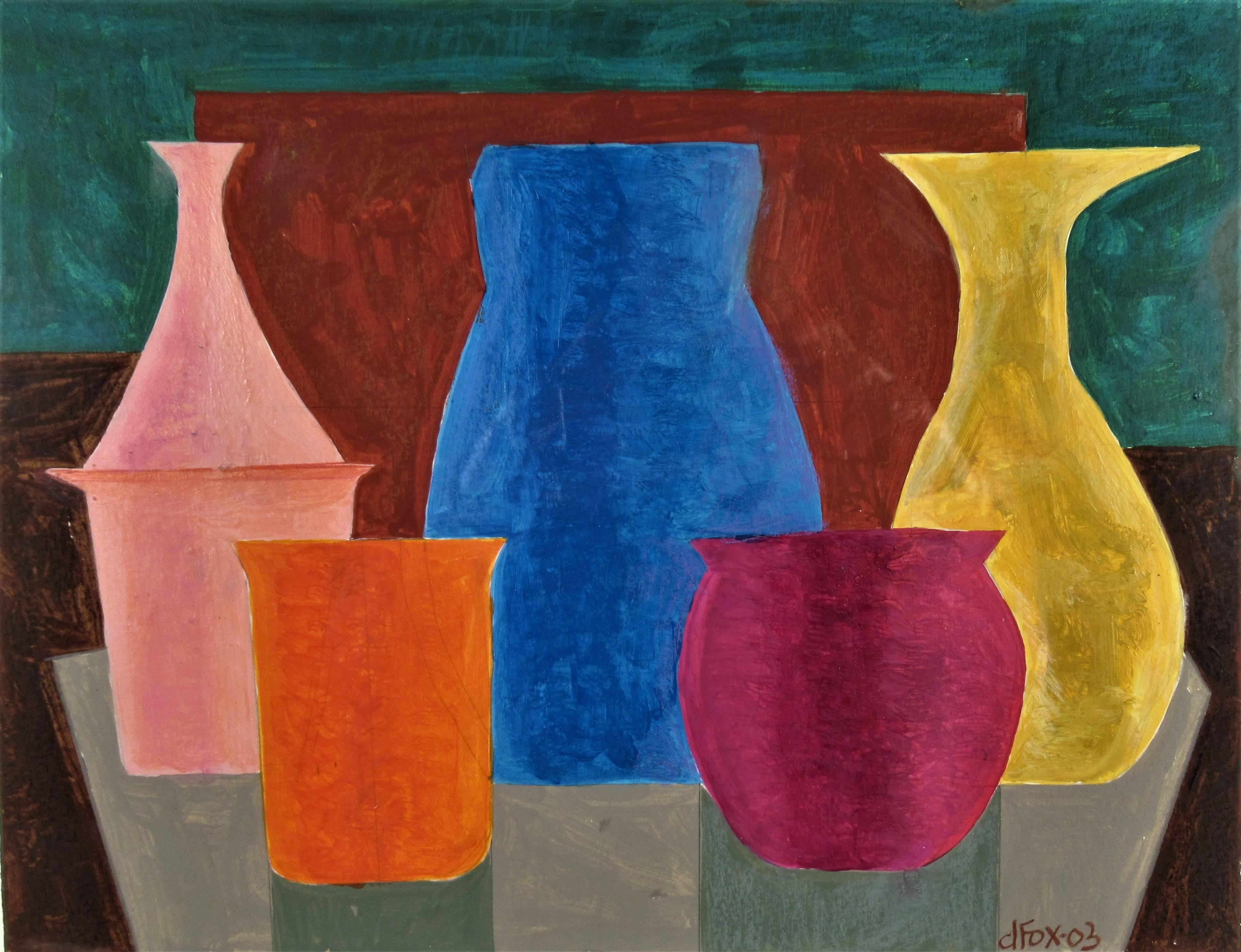 Still Life (Geometric Figure I) - Painting by Dave Fox