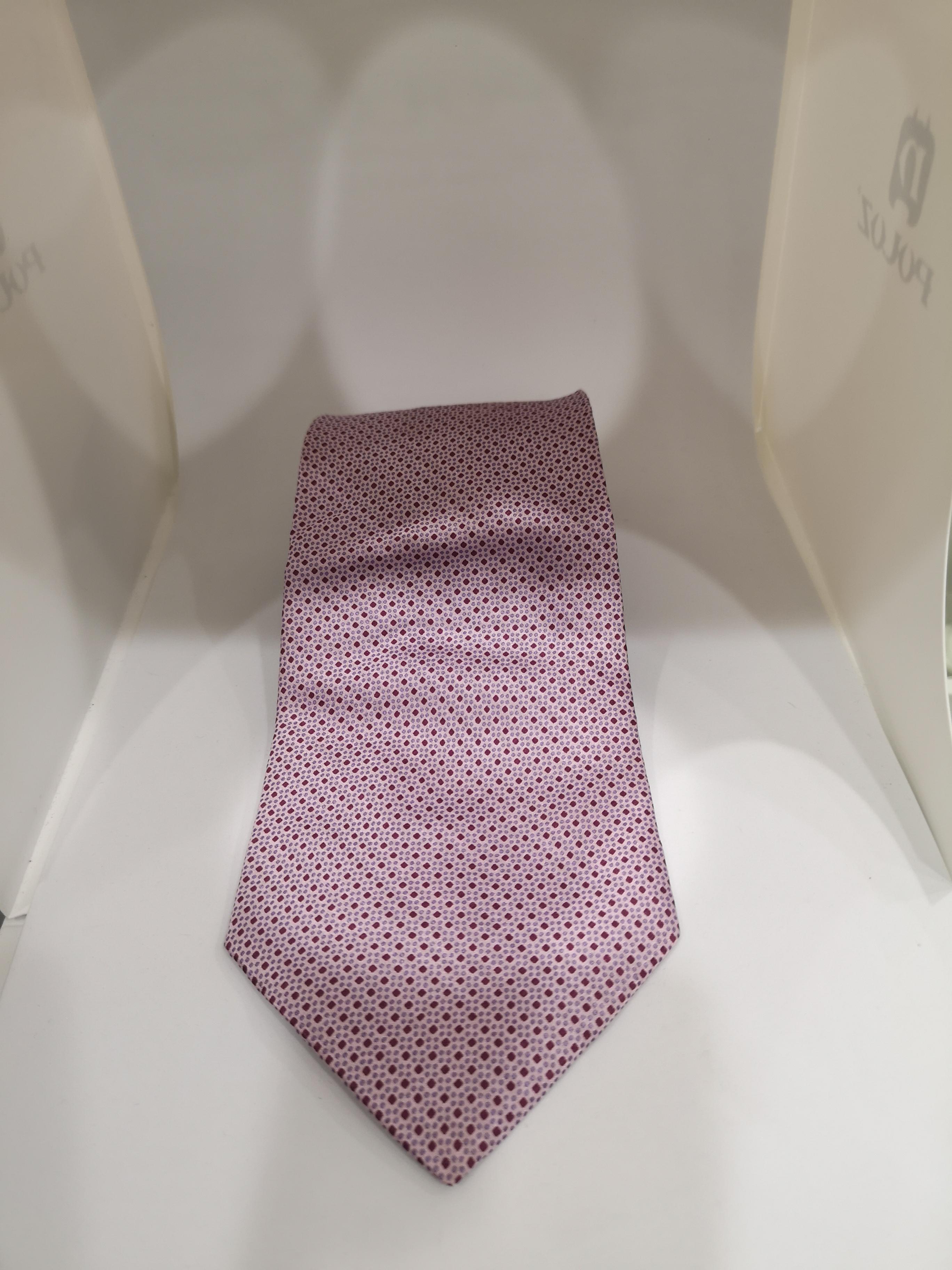 Gray David & David Light purple / pink silk tie