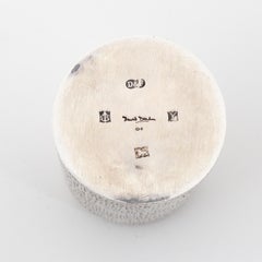 Boîte en argent et malachite de David Deakin pour Deakin & Francis England 1970 signée