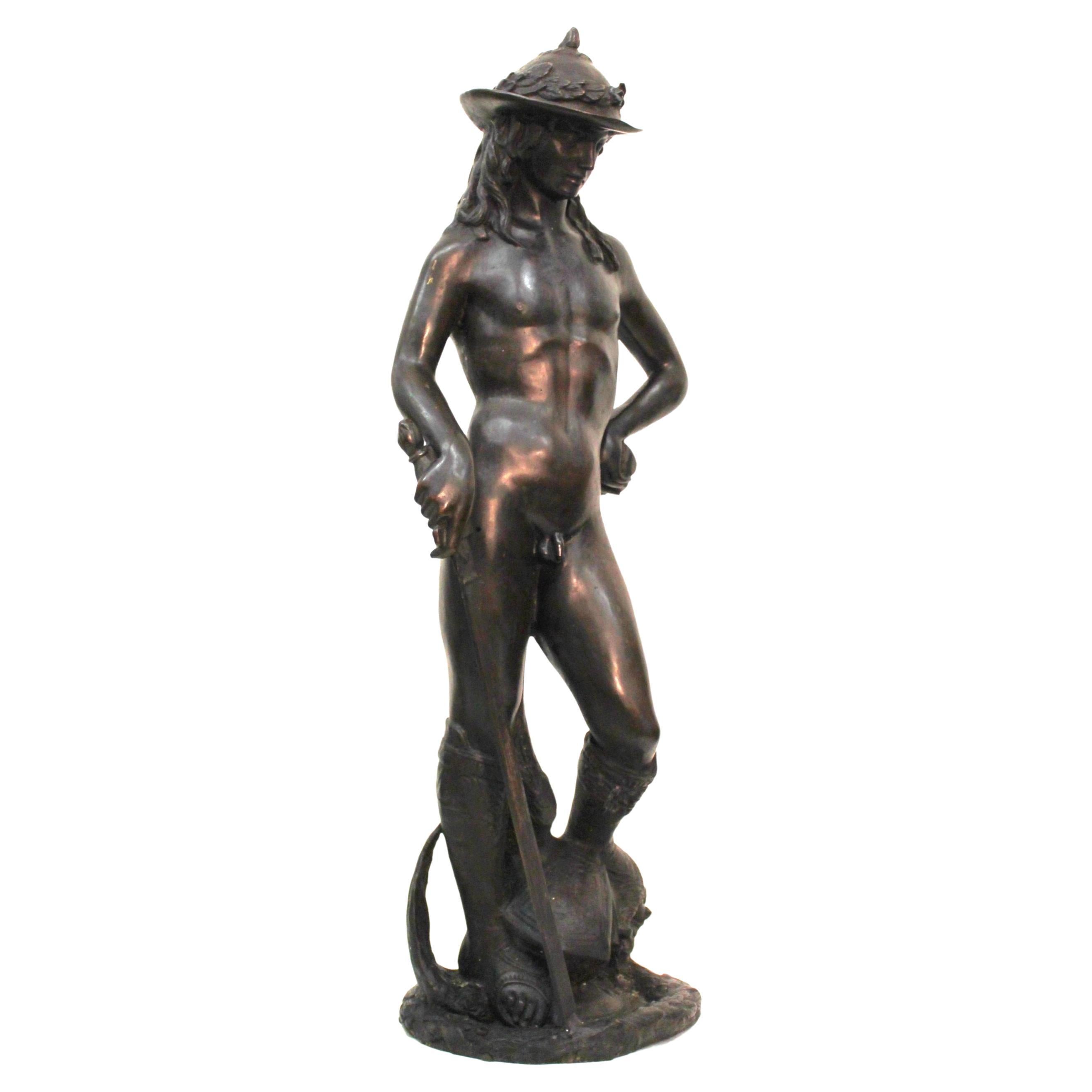 Sculpture en bronze de David del Donatello