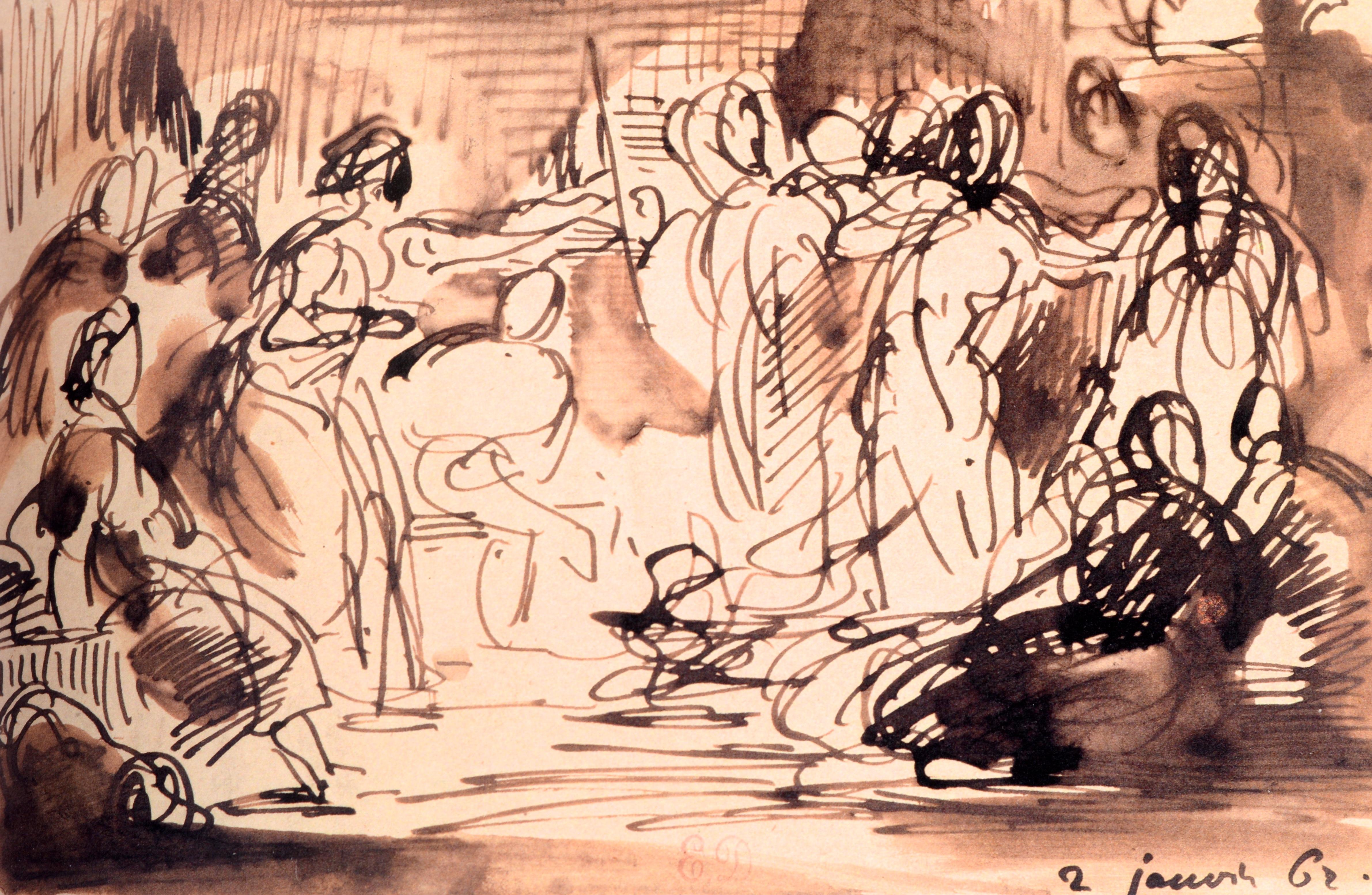David David, Delacroix und Revolutionary France: Zeichnungen aus dem Louvre Louis-Antoi im Angebot 14