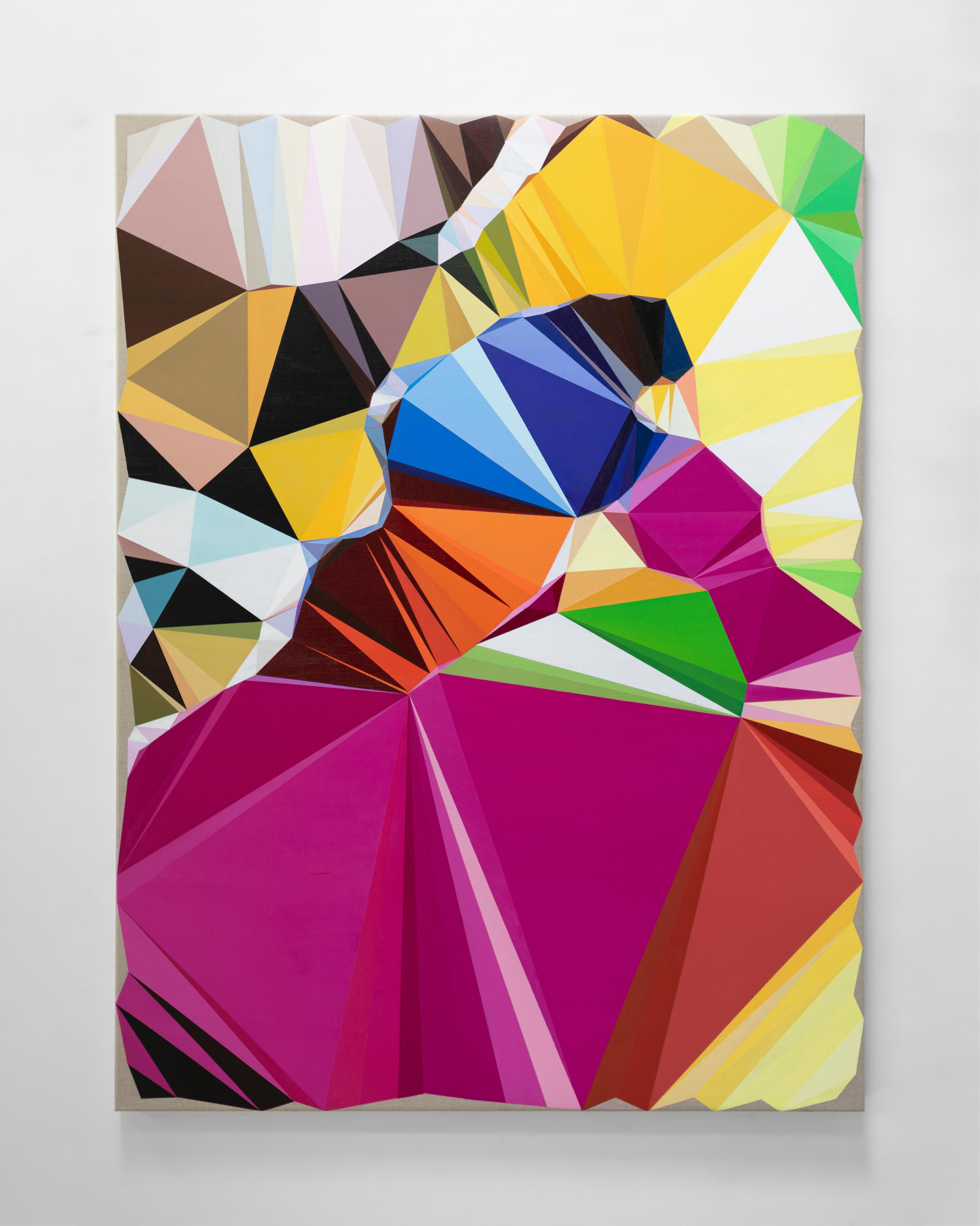 Alpha Persei - Abstract Geometric Painting by david dellagi