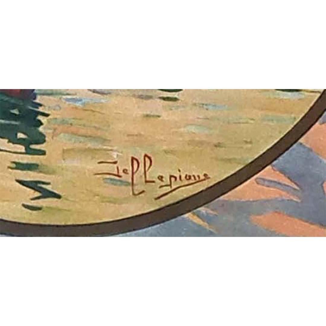 Affiche de voyage originale datant d'environ 1910 pour les Messageries Maritimes - Istanbul 1