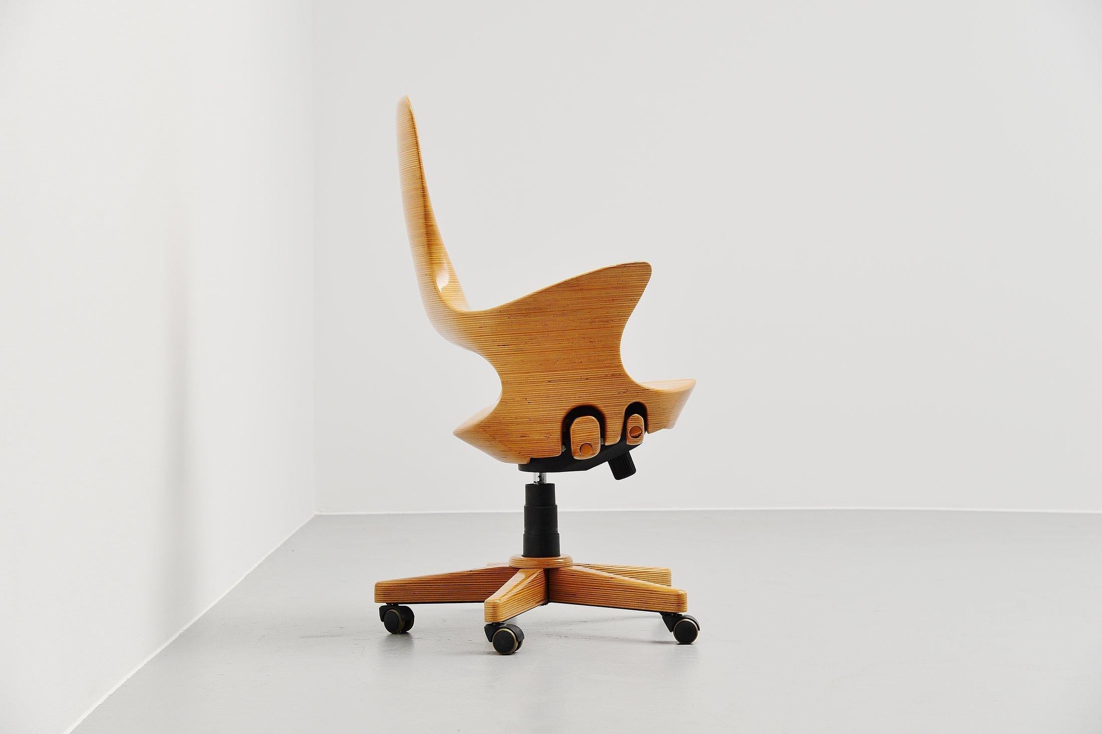 David Delthony Sculptural Desk Chair, Germany, 1995 In Good Condition In Roosendaal, Noord Brabant