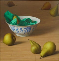 DaVid Denby (1946-) BRITISH REALIST original Oil Painting STILL LIFE COMPOSITION