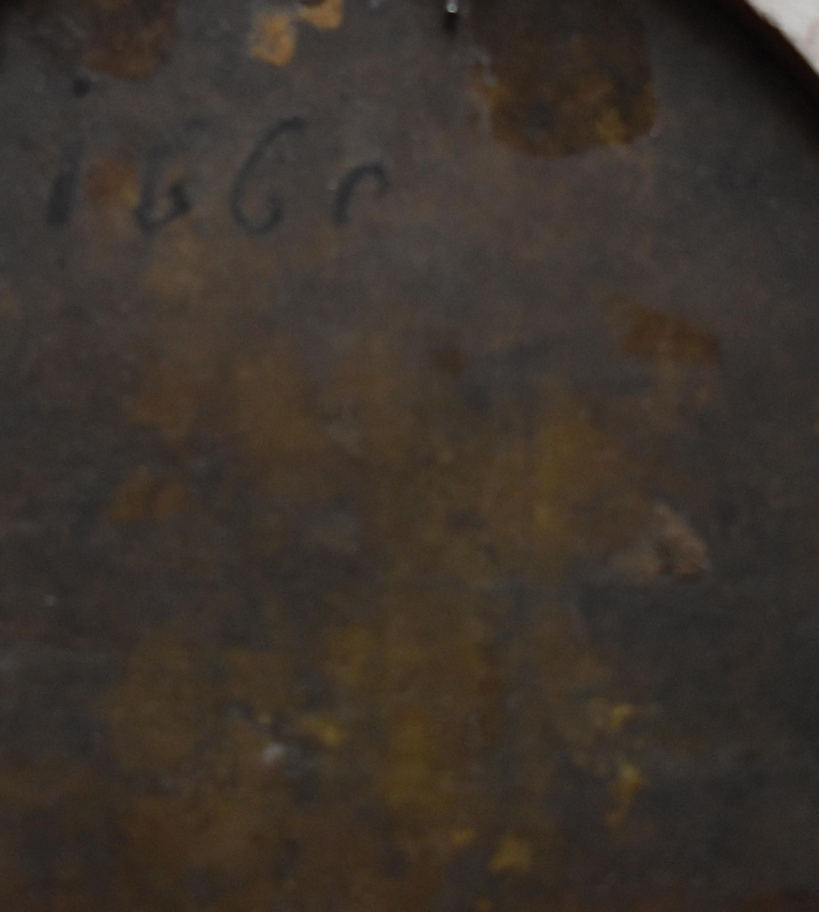 Kreis um David des Granges (1611-1672), Öl auf Kupfer Porträtminiatur, 1660 im Angebot 2