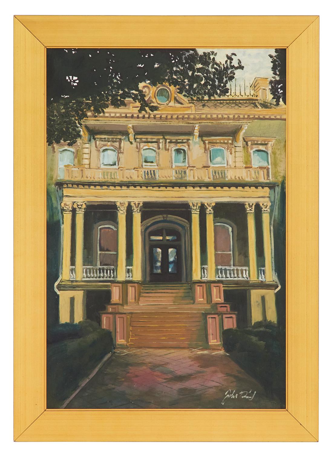 Landscape Painting de David Dillard - Escuela Louise S. McGehee, Nueva Orleans (Óleo grande sobre lienzo)