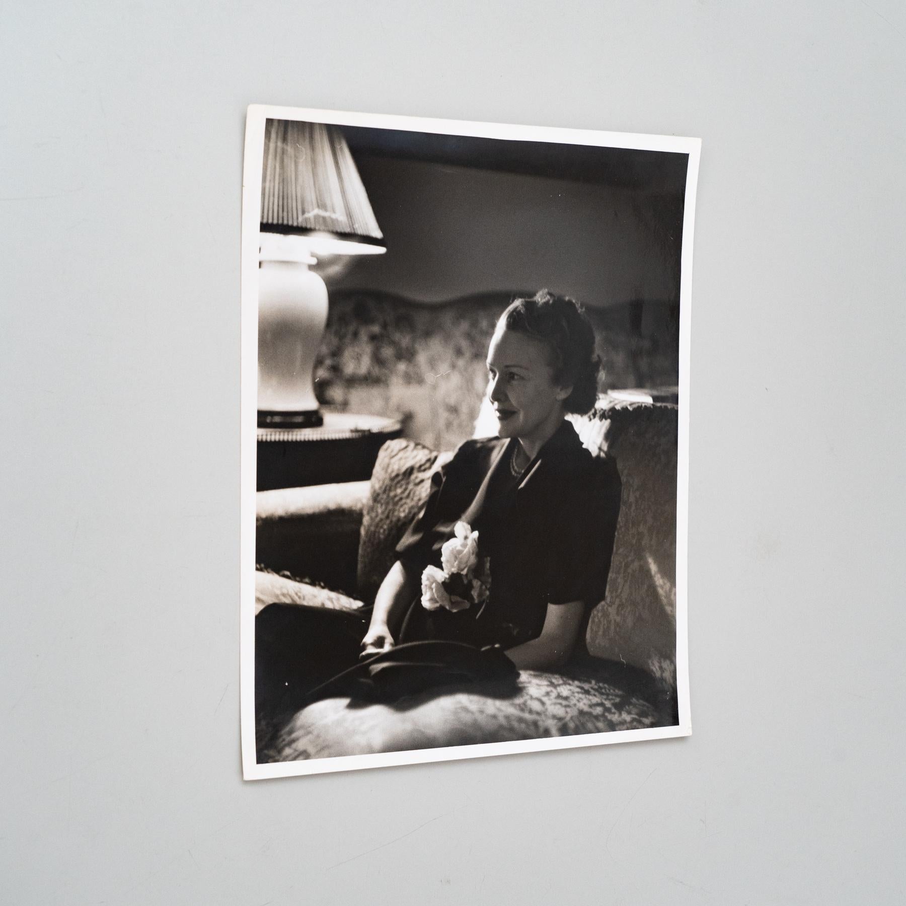 American David Douglas Duncan Black And White Photography of Madeleine Carroll, 1951 For Sale