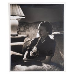 Vintage David Douglas Duncan Black And White Photography of Madeleine Carroll, 1951