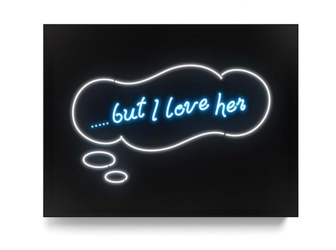 ...But I Love Her - Neon Light Installation - Mixed Media Art by David Drebin