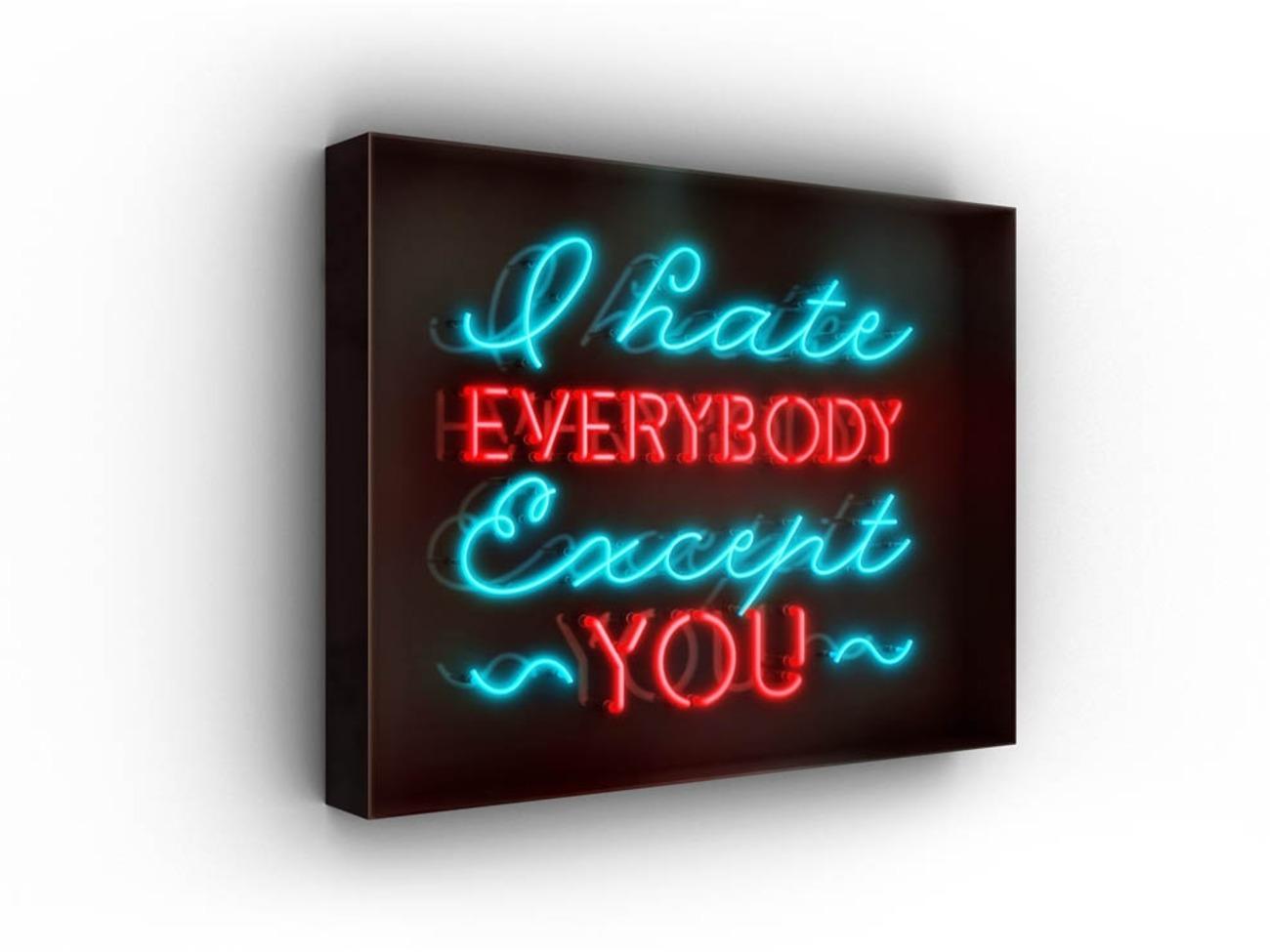 Series: Neon
40.5" x 53.5" x 6" - Edition of 9

Disarmingly blunt and intensely intimate, David Drebin's neon light installations illuminate hidden aspirations and secret thoughts of the femmes fatales who inhabit the elusive world of his iconic