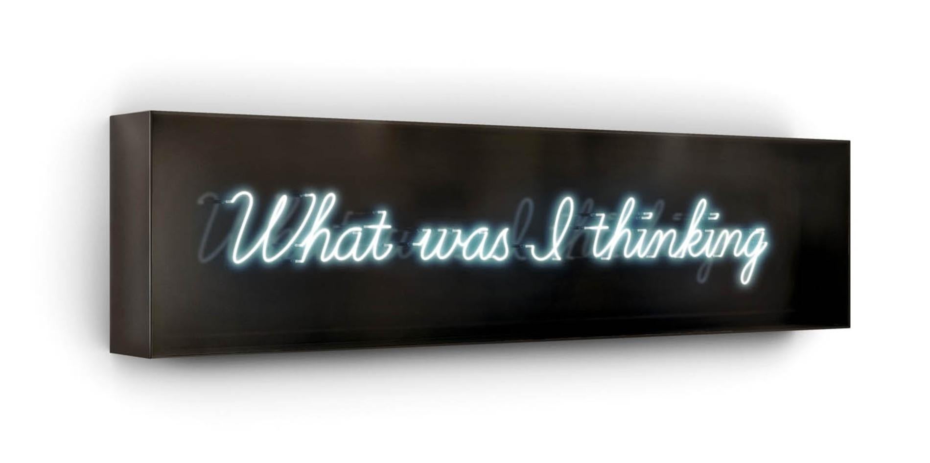 Serie: Neon
15" x 60" x 6" - Auflage von 9

David Drebins Neonlicht-Installationen sind entwaffnend unverblümt und sehr intim. Sie beleuchten die verborgenen Wünsche und Gedanken der Femmes fatales, die in der schwer fassbaren Welt seiner ikonischen