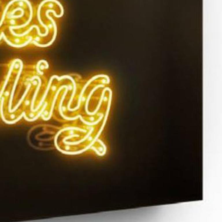 It's All Lies Darling - Neonleuchte-Installation  (Zeitgenössisch), Mixed Media Art, von David Drebin