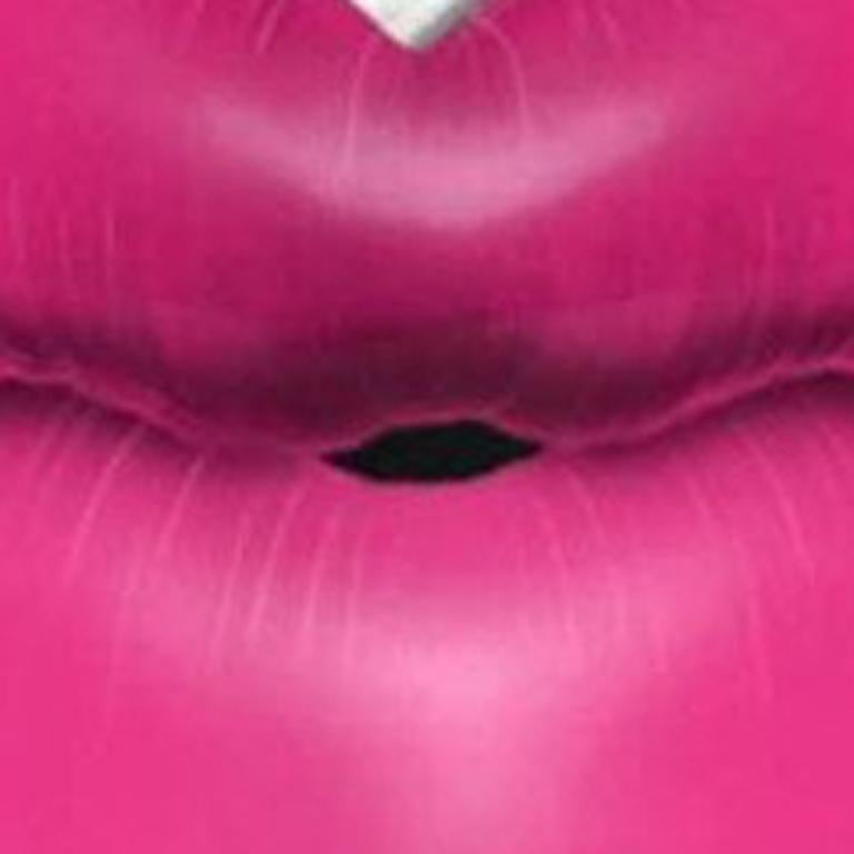 Lips & Love - Heißes Rosa (Zeitgenössisch), Mixed Media Art, von David Drebin