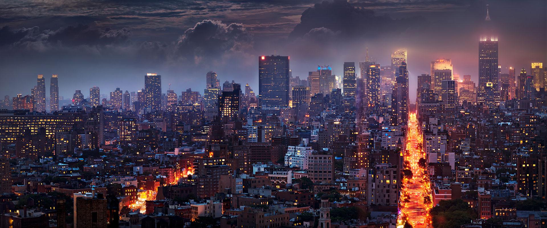 David Drebin Color Photograph - Blazing City