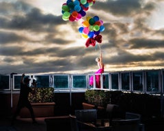 Blown Away Chromogenic Print, Contemporary Photography, Femme Fatale, 48x60 in