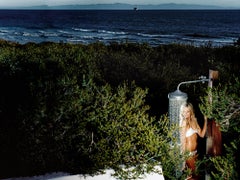 David Drebin - Beach Shower, Lightbox, Photography 2005, Printed After