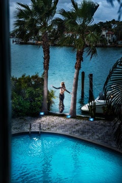 David Drebin – Blaue Fantasie, Lichtkasten, Fotografie 2018, Nachdruck