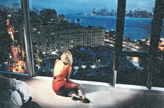 David Drebin - GIRL IN ORANGE DRESS DIAMOND DUST, 2020, Printed After