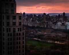 David Drebin - Chica sobre Central Park, Fotografía 2011, Impresión posterior