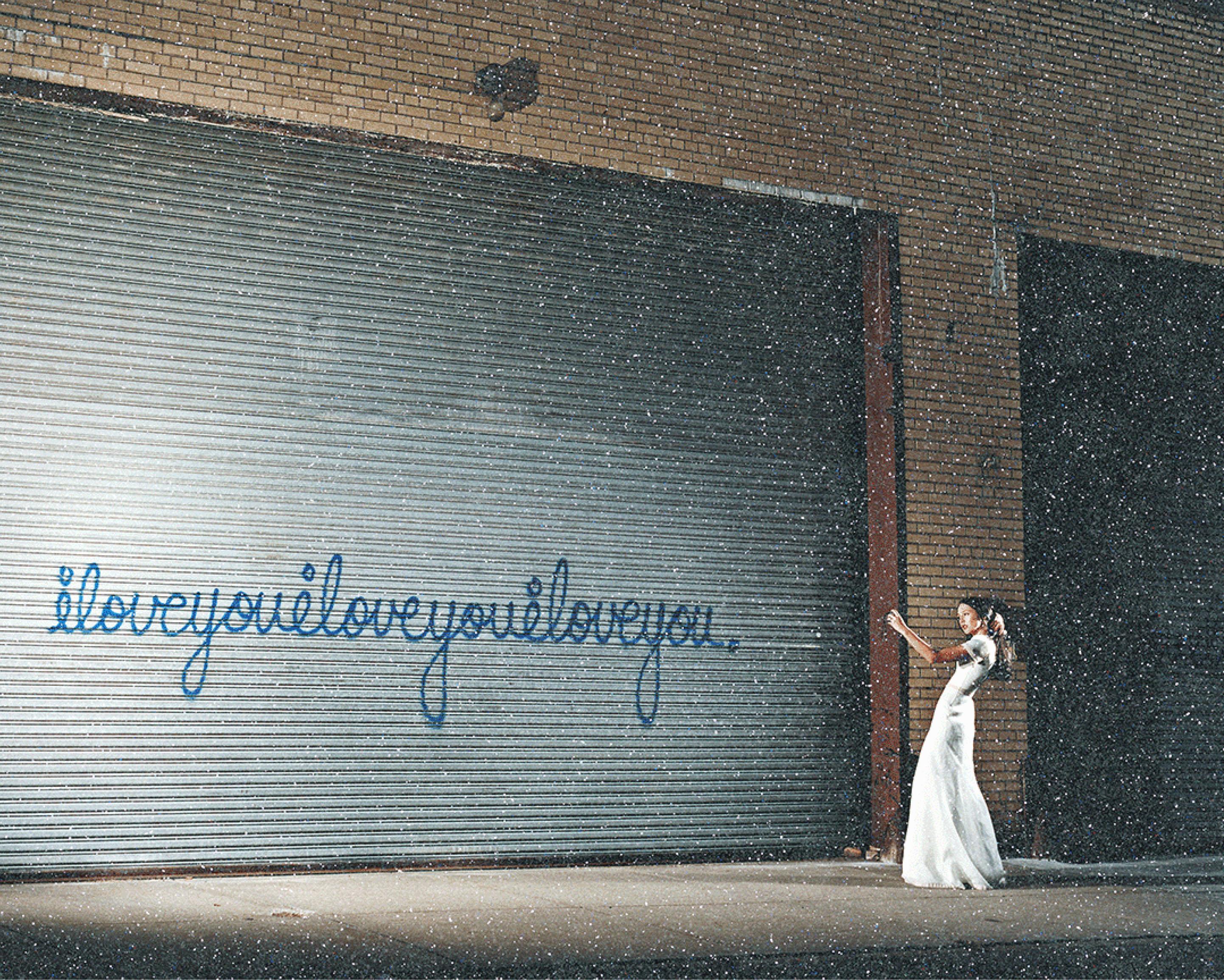 David Drebin - I LOVE YOU GIRL DIAMOND DUST, photographie 2020, imprimée d'après