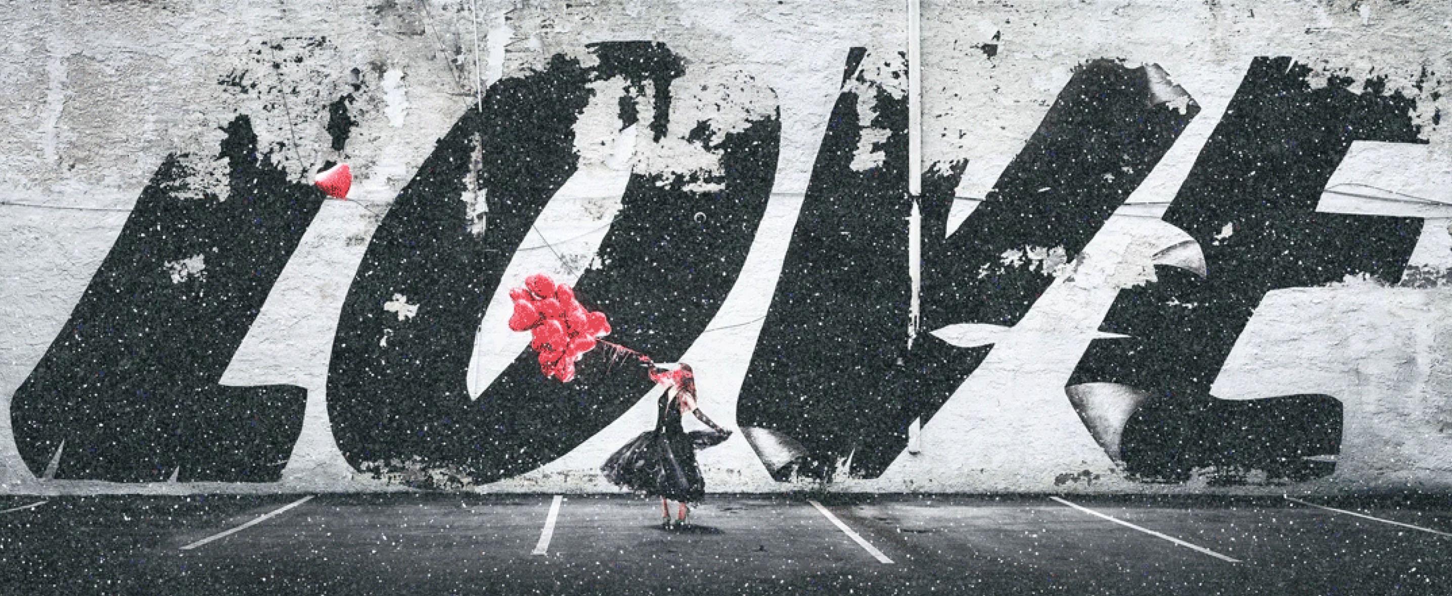 David Drebin - LOVE IS IN THE AIR DIAMOND DUST, photographie 2020, imprimée d'après