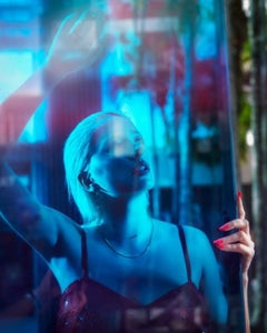 David Drebin - Mirando al azul, Fotografía 2018, Impresión posterior
